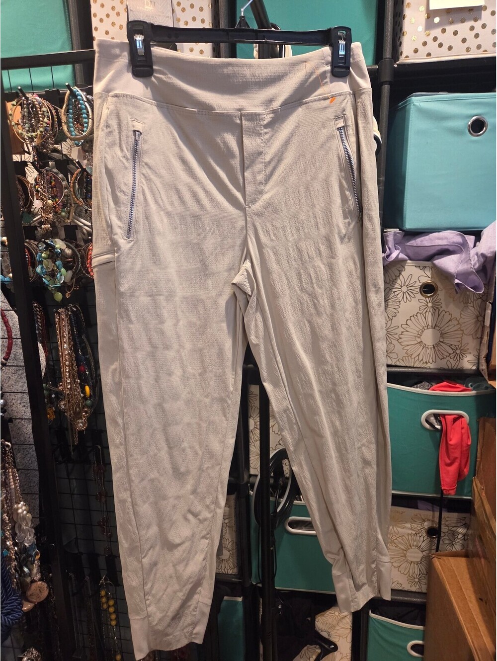 Athleta Women's Beige - Brooklyn textured - Performance Sweatpants Size 8/P